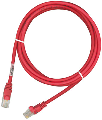 0.5m PowerCat 6 Slim Boot UTP Patch Cord 568A/B, LS0H Sheath - Red » Molex